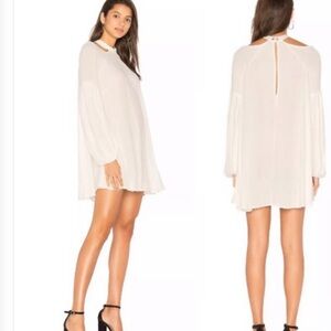 Free People Drift Away Top tunic dress cold shoulder flowy oversized size Small
